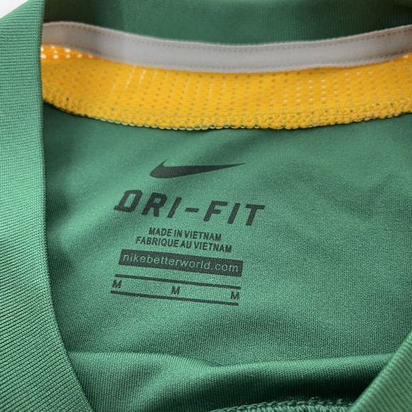 North Dakota State Bison Long Sleeve Shirt, Nike Dri-Fit Green, Medium, Football - Picture 7 of 12